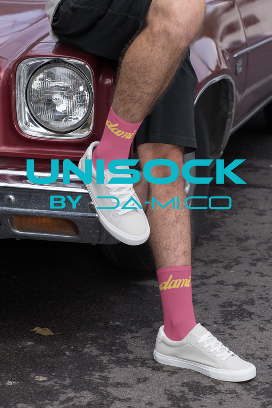 "Vibrant Vistas: Dami's Colorful Socks